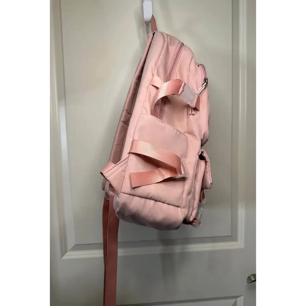 Pink Kawaii Customizable Backpack 22L 10 Pockets Padded Laptop Sleeve School Kid